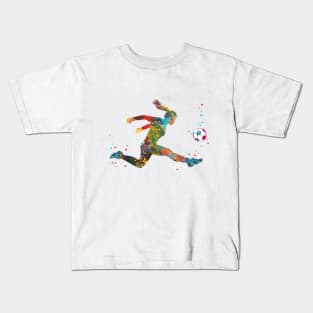 Girl Soccer Player Kids T-Shirt